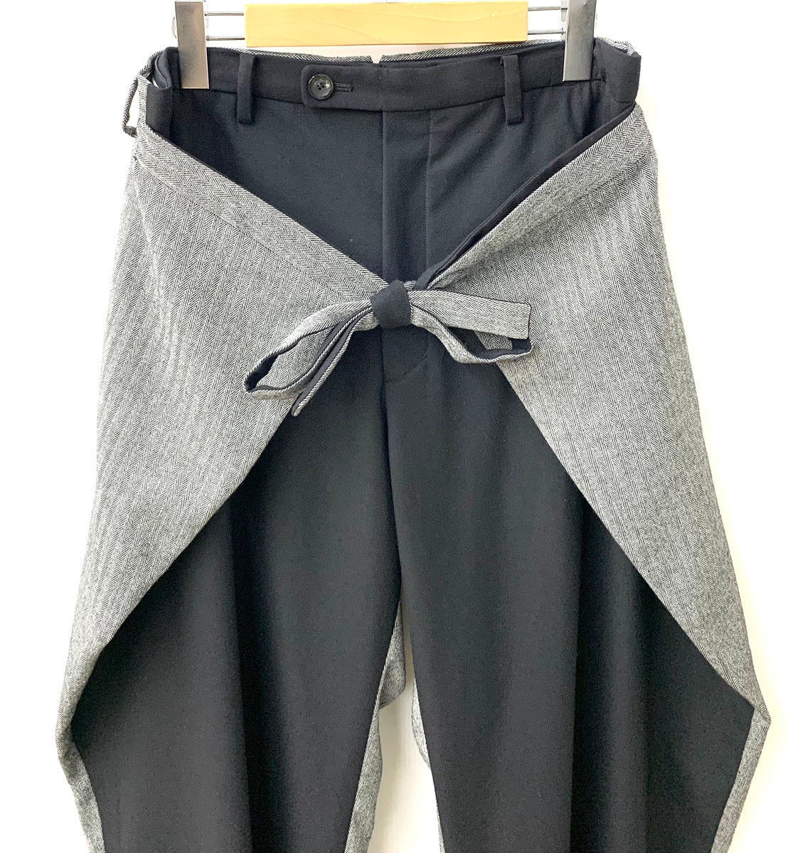 アモク amok FAKE DOCKING PANTS ドッキング パンツ ヘリンボン