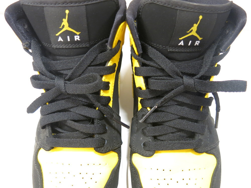 NIKE AIR JORDAN 1 MID BLACK/VARSITY MAIZE-WHITE ナイキ エア