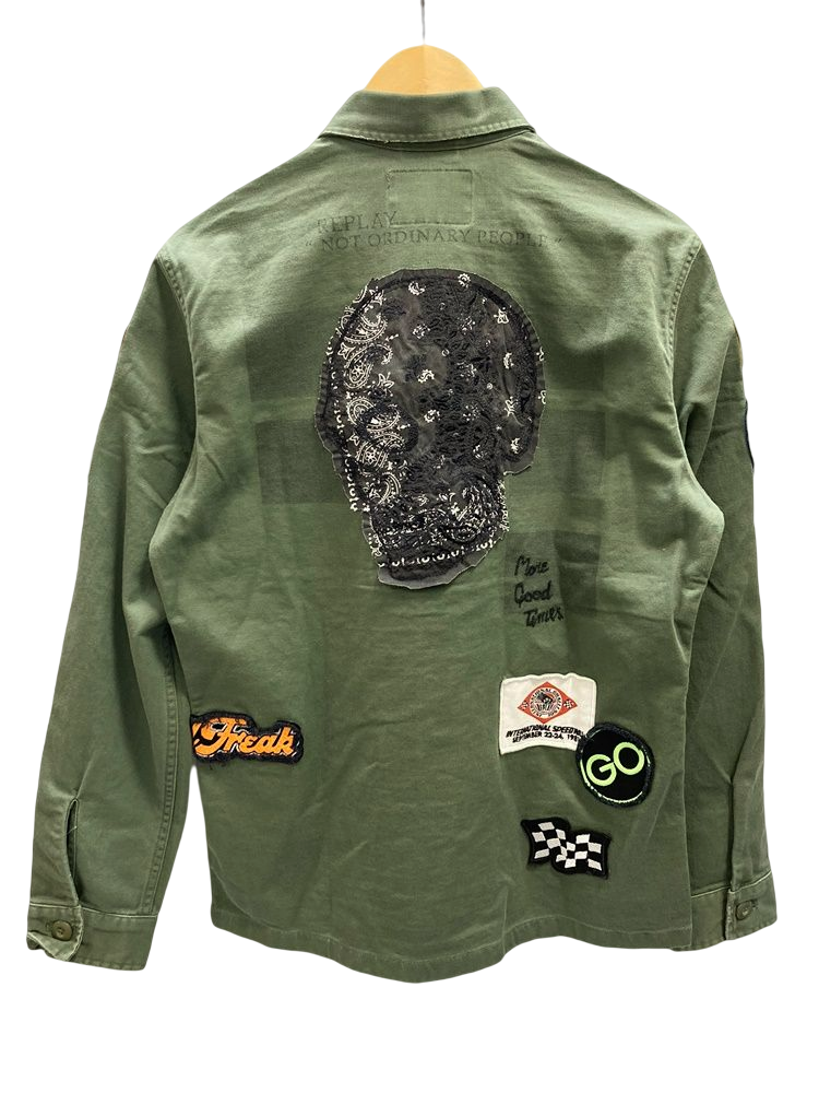 リプレイ REPLAY MOTO CROSS JACKET SHIRT ミリタリージャケット 長袖