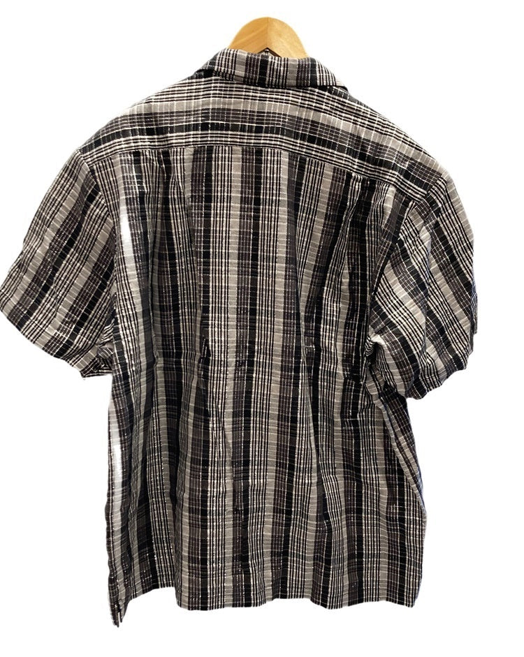 シュプリーム SUPREME Metallic Plaid S/S Shirt Black 23SS ...