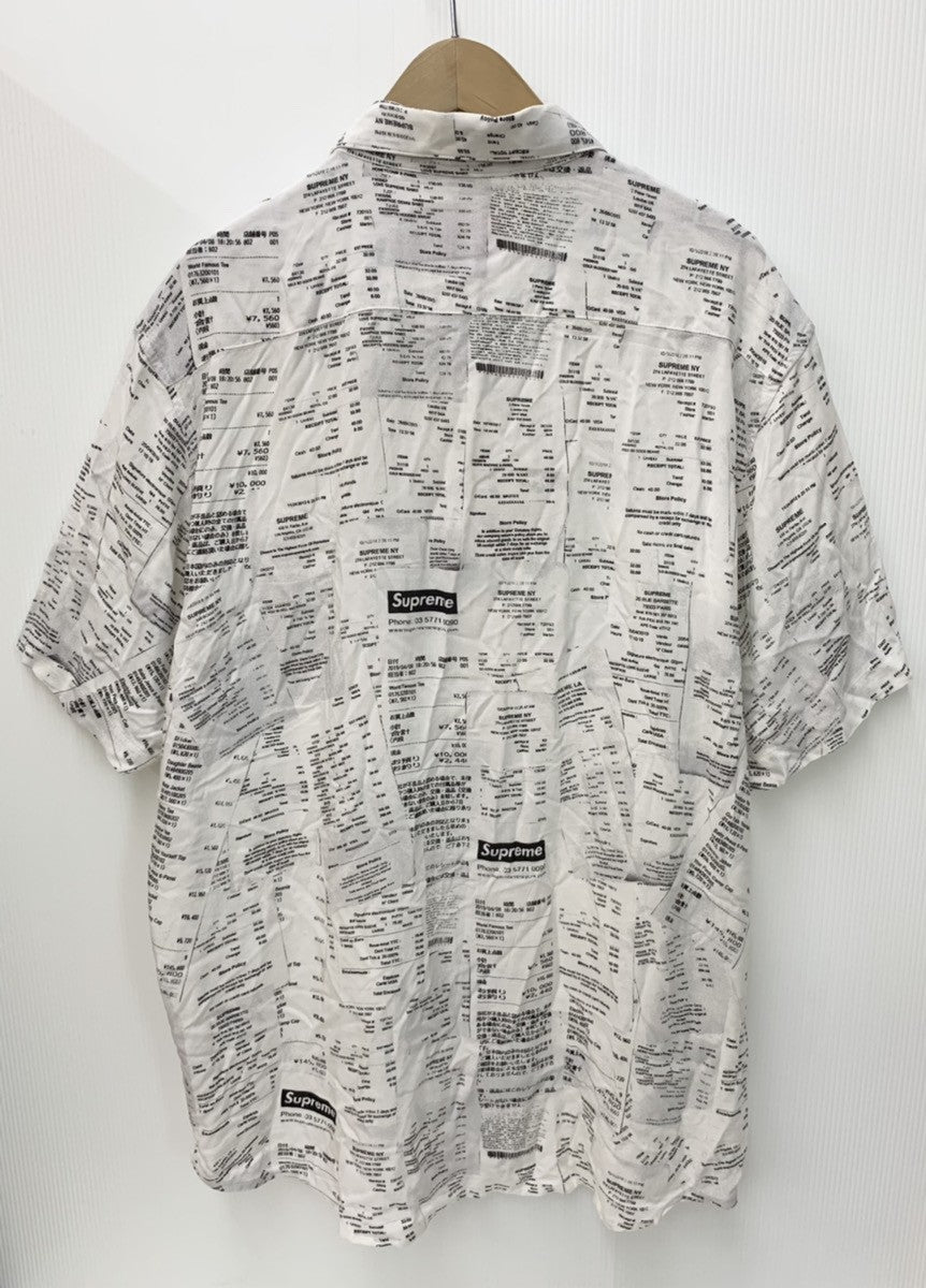 シュプリーム SUPREME Receipts Rayon S/S Shirt 2020AW レシート 半袖