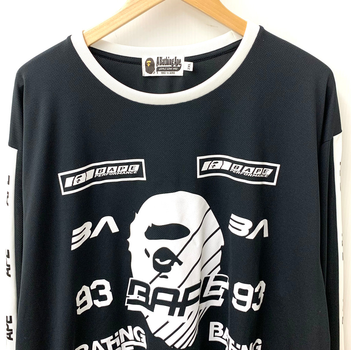 ア ベイシング エイプ A BATHING APE DIRTRACE BMX ロンT ロゴ