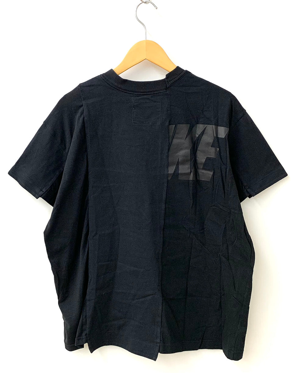 ナイキ NIKE × サカイ Sacai ハイブリッド Tee CD6311 Tシャツ ロゴ ブラック Lサイズ 201LT-217