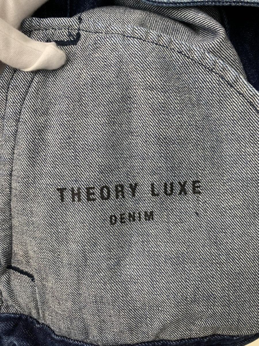 セオリー theory theory Luxe 19AW Prairie Os Jacket ビッグシルエット デニムジャケット 03-9360912  ジャケット 無地 ブルー 201LT-131