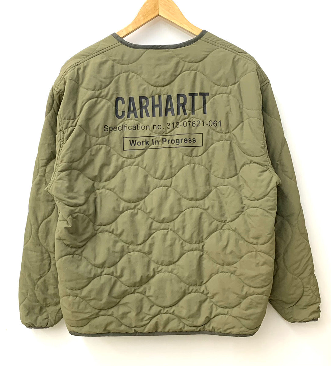 カーハート Carhartt WIP GARRISON LINER ジャケット ロゴ カーキ XSサイズ 201MT-1805