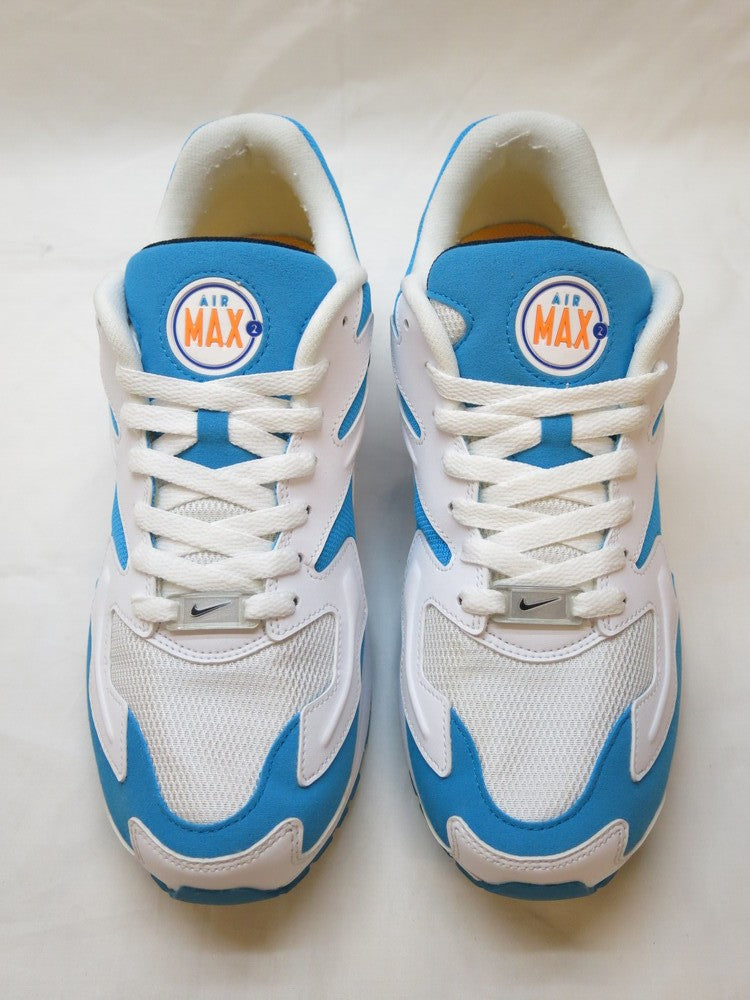 NIKE AIR MAX 2 LIGHT WHITE/BLACK BLUE LAGOON ナイキ エアマックス