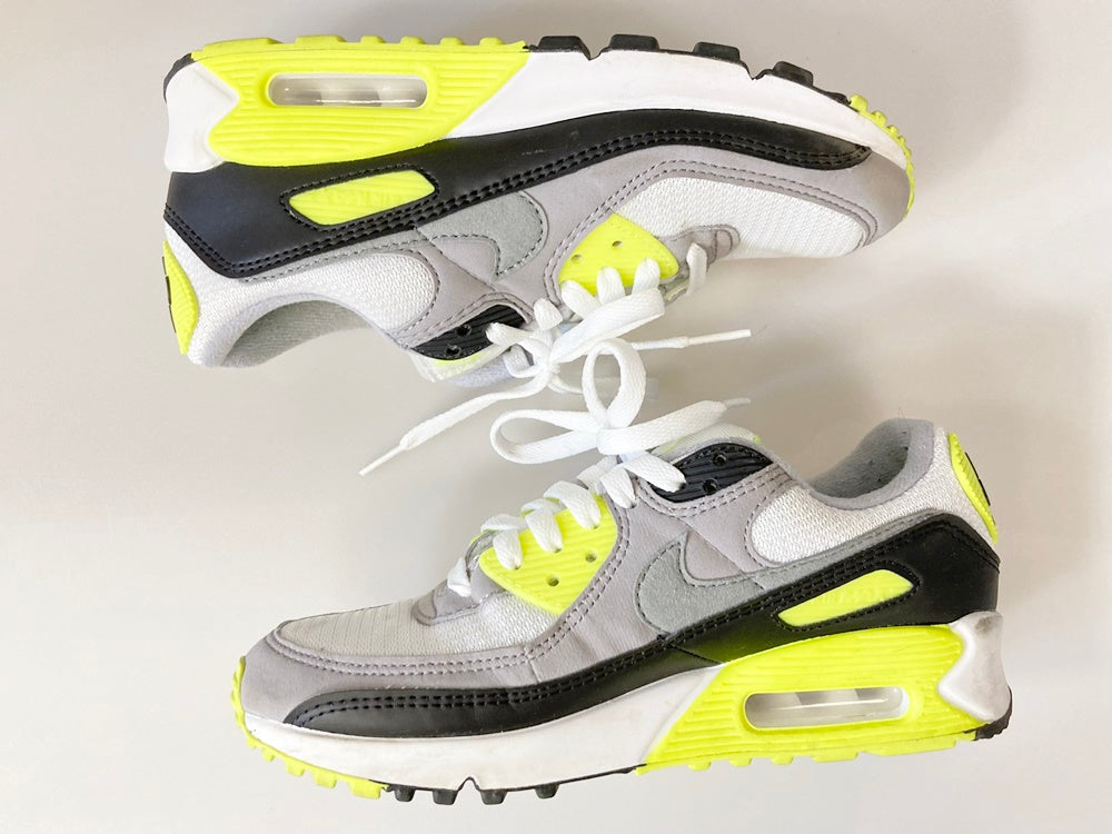 ナイキ NIKE WMNS AIR MAX 9 WHITE/PARTICLE GREY-VOLT-BLACK