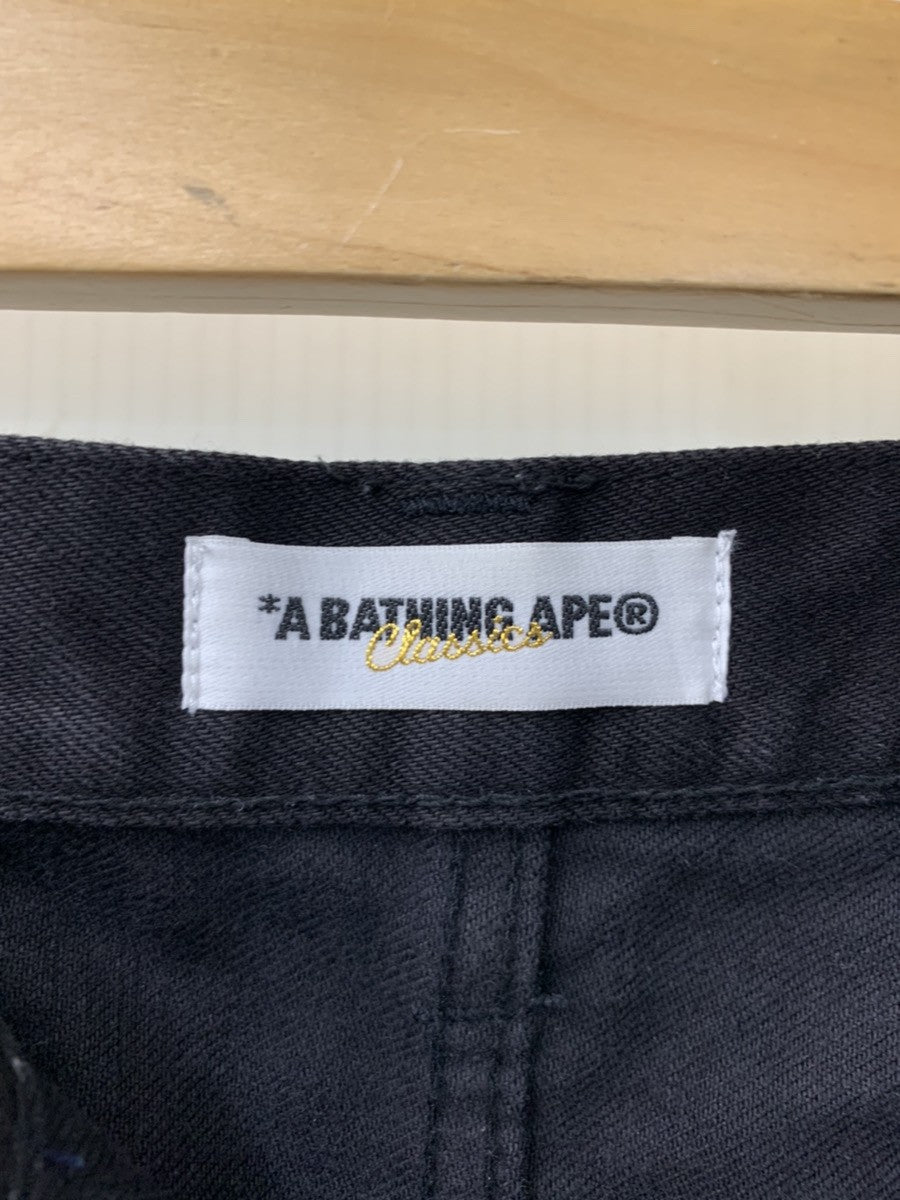 中古】アベイシングエイプ A BATHING APE デニムパンツ デニム 刺繍