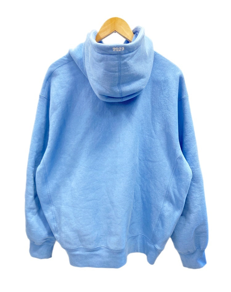 シュプリーム SUPREME Motion Logo Hooded Sweatshirt 23SS ロゴ プルオーバー パーカー パーカ プリント  ブルー Mサイズ 101MT-1837