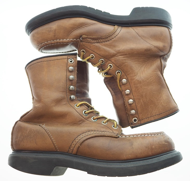 レッドウィング RED WING PT91 4440 レースアップ モックトゥ ワークブーツ スチールトゥ 黒ソール サイズ 7 1/2 ワイズE  4440 メンズ靴 ブーツ その他 ブラウン 101-shoes611 | 古着通販のドンドンサガール