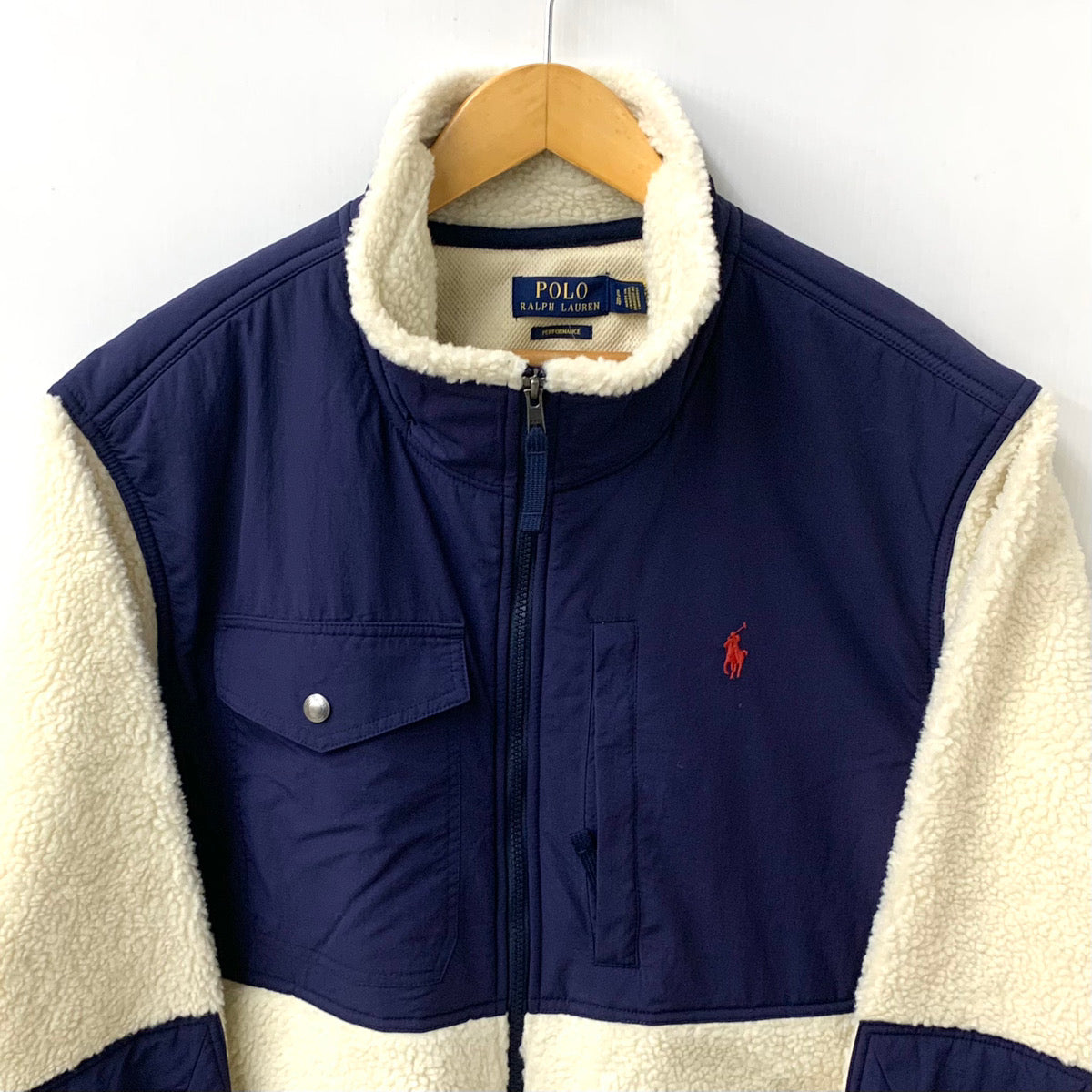 ラルフローレン RALPHLAUREN ボアフリースジャケット ジャケット ロゴ