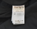 ハーリップトゥ Her lip to LaRochellePleatedDress ラロシェルプリーツドレス フレアワンピース マキシ ロング 黒 1224305143 ワンピース ブラック Sサイズ 103LT-86