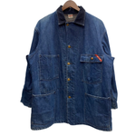 【曜日割引対象外】 ヴィンテージ vintage 50's フィンクス FINCK'S デニムカバーオール ジャケット ブルー 42サイズ 201MT-3436 VB