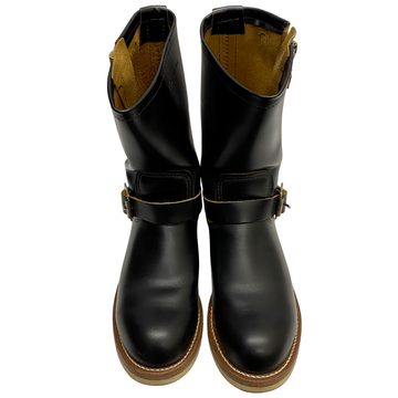 【曜日割引対象外】 レッドウィング RED WING Engineer Boots クロンダイク 茶芯 Vibramソールカスタム 9268 メンズ靴 ブーツ エンジニア ブラック 26.5cmサイズ 201-shoes1588 VB
