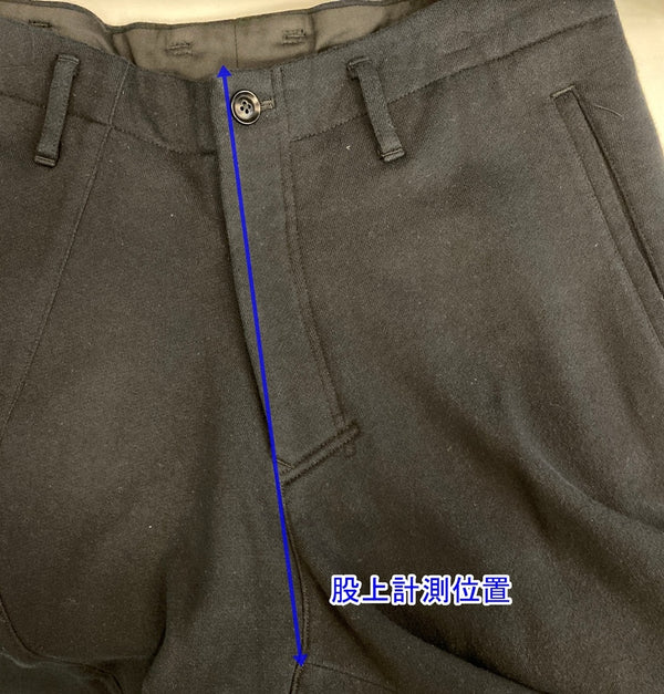 ヨウジ ヤマモト YOHJIYAMAMOTO BLACK Scandal BLACK 右前股マチスウェットパンツ 変形 黒 HC-P78-017 ボトムスその他 ブラック サイズ2 101MB-561
