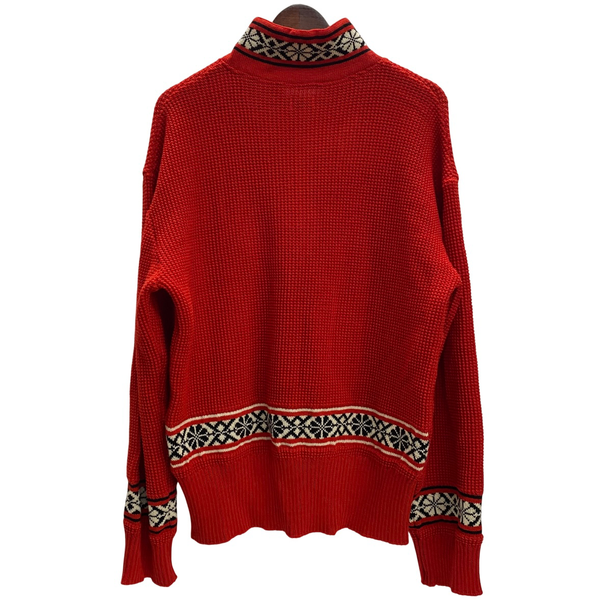 【曜日割引対象外】 グルービンハイ The GROOVIN HIGH ニット セーター レッド 2XLサイズ 201MT-4644 VB