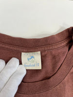 パタゴニア PATAGONIA 90s Vintage ヴィンテージ Beneficial T's  USA製 ロゴプリントTシャツ 茶 Tシャツ ブラウン Lサイズ 101MT-4735