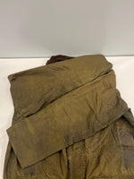 バブアー BARBOUR 90's 90年代 3ワラント BORDER ボーダー ワックス コットン オイルドジャケット コート VINTAGE ヴィンテージ A200 C40 ジャケット カーキ 101MT-5340