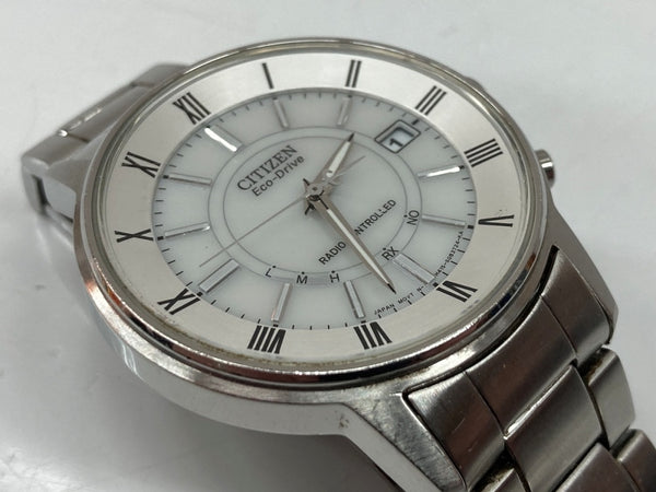 シチズン CITIZEN Eco-Drive エコ ドライブ 5気圧防水 ソーラー 腕時計 ウォッチ 銀 H415-S054541 メンズ腕時計シルバー 104T-38