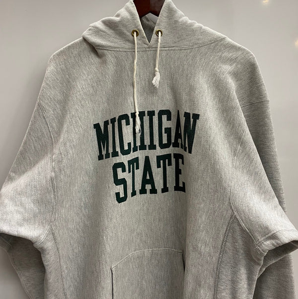 【曜日割引対象外】 チャンピオン Champion 90's USA製 reverse weave カレッジ パーカ グレー XXLサイズ 201MT-4652 VB