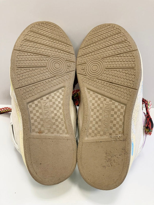 ランバン LANVIN GALLERY DEPT. x LANVIN PAINTED Leather Curb ギャラリーデプト ペイント スニーカー ホワイト系 白 シューズ FM-SKRK11-DRGD-E21 メンズ靴 スニーカー マルチカラー サイズ 42 101sh-2107