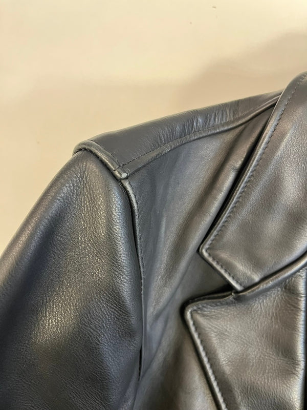 ショット SCHOTT レザー テーラードジャケット 黒 USA製 サイズ34 ジャケット ブラック 101MT-4981