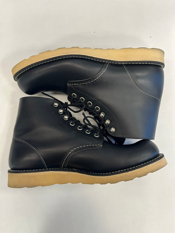 レッドウィング RED WING CLASSIC ROUND クラシックラウンドトゥ ワークブーツ 8165 USA製 メンズ靴 ブーツ ワーク ブラック 26.5cm 101sh-2242