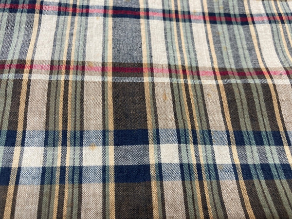 ダブルアールエル RRL 90s 90年代 三ツ星タグ 3B JACKET テーラード センターベント ヴィンテージ VINTAGE ラルフローレン RALPH LAUREN コットン USA製 マドラスチェック ブラウン系 BROWN 茶色 ジャケット マルチカラー Mサイズ 104MT-2033