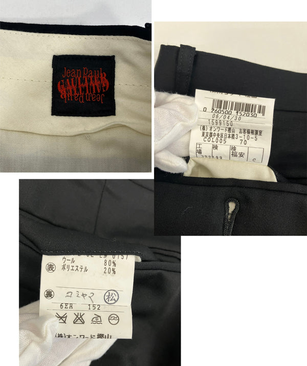 ジャンポールゴルチエ Jean Paul GAULTIER  80's~90's 80～90年代 Vintage ヴィンテージ スラックス ブラック 101LB-21
