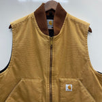 【曜日割引対象外】 カーハート Carhartt ダックベスト ベスト ベージュ Lサイズ 201MT-4447 VB