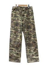 カーハート Carhartt 80s 80年代 ダブルニー ダック ワークパンツ カモ柄 USA製 フェード  カモフラージュ・迷彩 ボトムスその他 カーキ 34×32 104MB-359