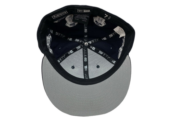 シュプリーム SUPREME 24AW JERSEYS BOX LOGO ジャージーズ ボックス ロゴ New Era ベースボール キャップ 帽子 紺 帽子 メンズ帽子 キャップ 刺繍 ネイビー 104H-68