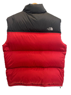 ノースフェイス THE NORTH FACE ダウンベスト ナイロン 赤 F10PA21 ベスト レッド Lサイズ 101MT-4369