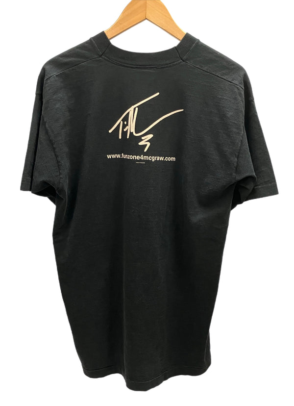 ヴィンテージ VINTAGE  ITEM 90s CRONIES Tim McGraw Everywhere 1997 アルバム プロモーション Tシャツ プリント ブラック Lサイズ 101MT-2369