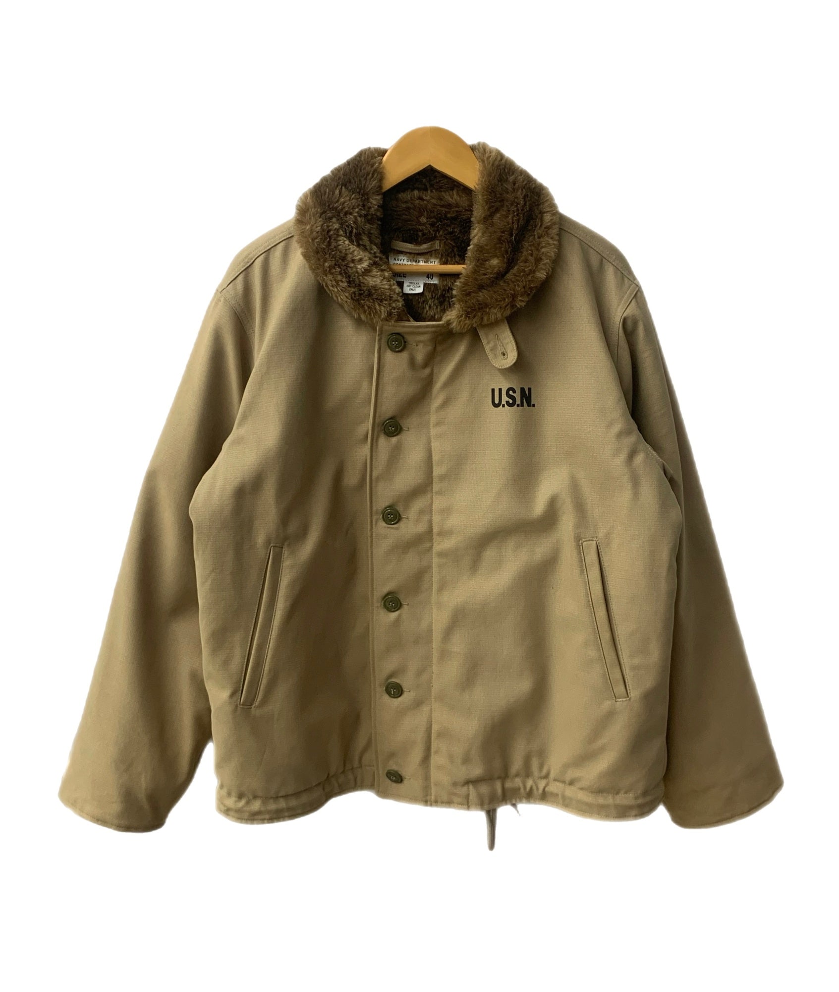 ネイビーディパートメントコントラクト NAVY DEPARTMENT CONTRACT デッキジャケット NXsx15122 ジャケット カーキ  40サイズ 201MT-2619 | 古着通販のドンドンサガール