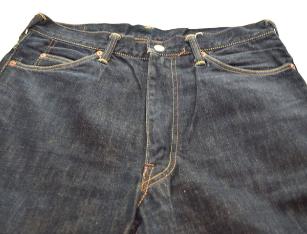 エヴィス EVISU Lot.2017 カモメ ブーツカット デニム ジーンズ 布パッチ LOT2017 デニム ブルー 34　35 103MB-522