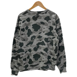 アベイシングエイプ A BATHING APE Camo Ape Head Crewneck Sweatshirt 001SWK801005M スウェット グレー Lサイズ 201MT-4795