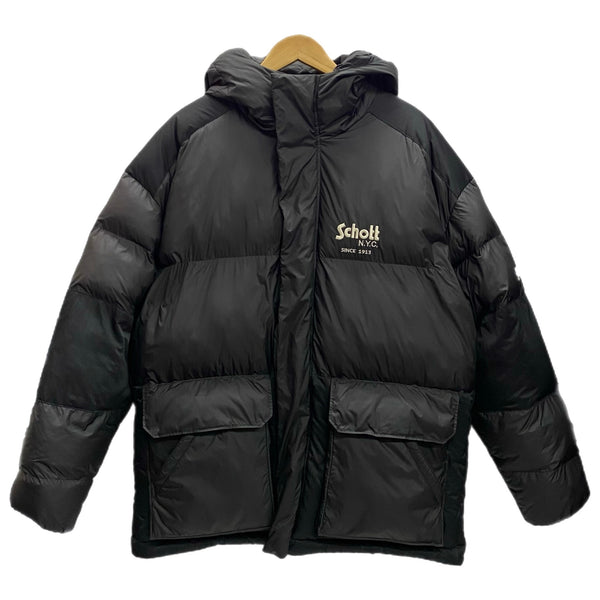 ショット SCHOTT ハイブリッド ダウンジャケット HYBRID DOWN JKT 3102056 ブラック XLサイズ 201MT-4566