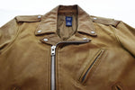 ギャップ GAP OLD GAP 08AW 00'S カウレザー ダブル ライダース オールド キャメル ジャケット ベージュ Mサイズ 103MT-2699