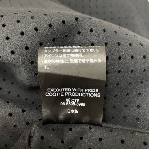 クーティープロダクションズ COOTIE PRODUCTIONS Punching Faux Suede Work Shirt 半袖シャツ ブラック XLサイズ 201MT-4402