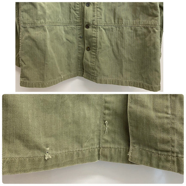 【曜日割引対象外】 ヴィンテージ vintage 40's US.ARMY M-43 HBT JACKET ジャケット カーキ 40Rサイズ 201MT-4749 VB