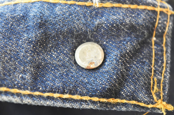 リーバイス LEVI'S 70s 73年11月製 501 66前期 ボタン裏6 赤耳 Denim Jeans デニムパンツ 濃紺 デニム ブルー 103MB-321