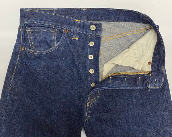 【曜日割引対象外】 リーバイス Levi's 90's S501XX 大戦モデル 復刻デニム 555 バレンシア USA製 濃紺   デニム ブルー W30 L36サイズ 201MB-854 VB