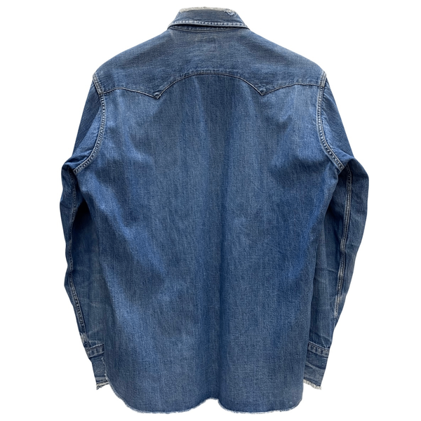 【曜日割引対象外】 リーバイス Levi's 90's 復刻 ショートホーン デニムウエスタンシャツ 長袖シャツ ブルー 201MT-4392 VB