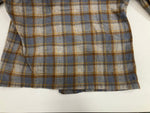 ペンドルトン PENDLETON 70's 70年代 ウール チェックシャツ ボードシャツ  ネルシャツ 開襟 オープンカラー ボックス vintage ヴィンテージ MADE IN USA アメリカ製  長袖シャツ ベージュ Mサイズ 101MT-5361