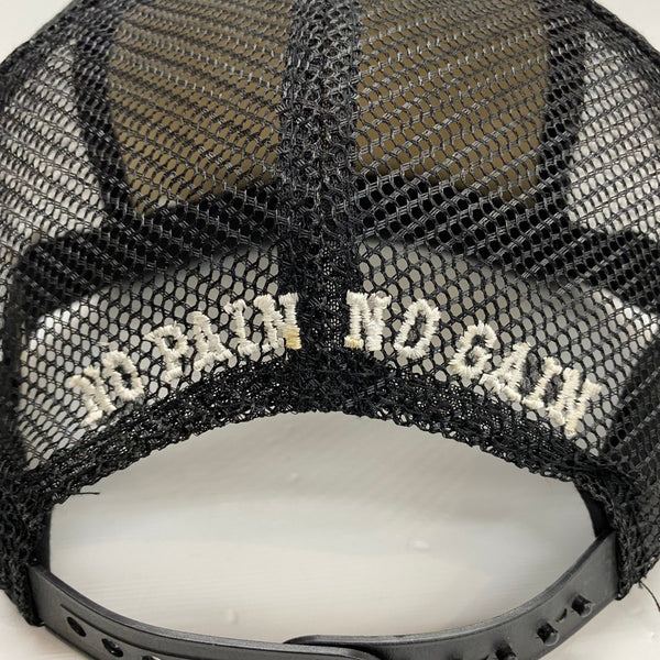 【中古】チャレンジャー CHALLENGER ロゴ メッシュキャップ 帽子 メンズ帽子 キャップ ブラック 201goods-823