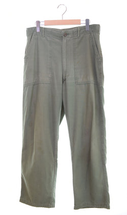 ミリタリー military 60s ベイカーパンツ アメリカ軍 USARMY WALDESジッパー 100-68-C-1849 ボトムスその他 カーキ 34×31 103MB-458