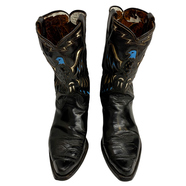【曜日割引対象外】 アクメ ACME BOOT 50's~70's USA製 メンズ靴 ブーツ ウエスタン ブラック 201-shoes1219 VB