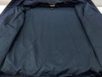 ダンヒル Dunhill NYLON ZIPUP JACKET ナイロン ジップアップ ジャケット ダブルジップ 薄手 アウター 紺 ジャケット チェック ネイビー Sサイズ 104MT-2092