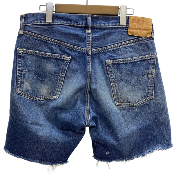 【曜日割引対象外】 リーバイス Levi's 60's 501 BIG E タイプ物 カットオフ ショートパンツ W33 デニム ブルー 201MB-1106 VB